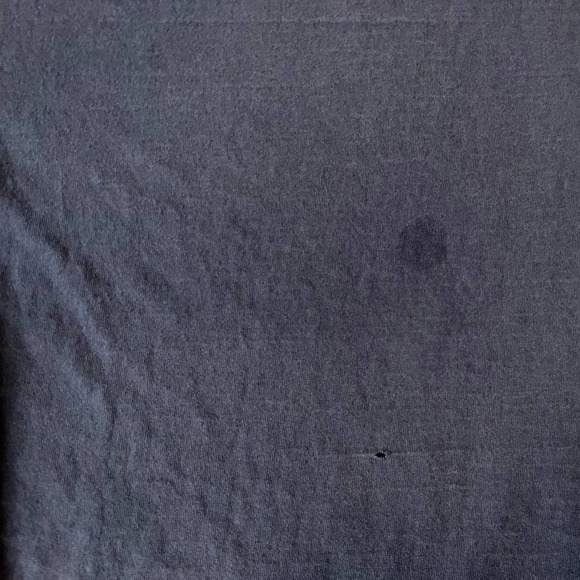 Vtg Y2k Nike Mini Swoosh Essential Shirt Navy Blue Faded Thrashed Silver Tag XL - Picture 7 of 14